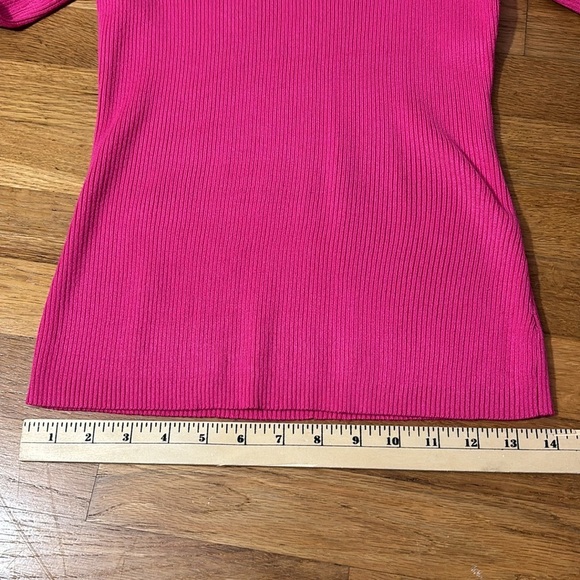 Pink Sweater - Quarter Zip - Long Sleeves - S - Picture 6 of 9